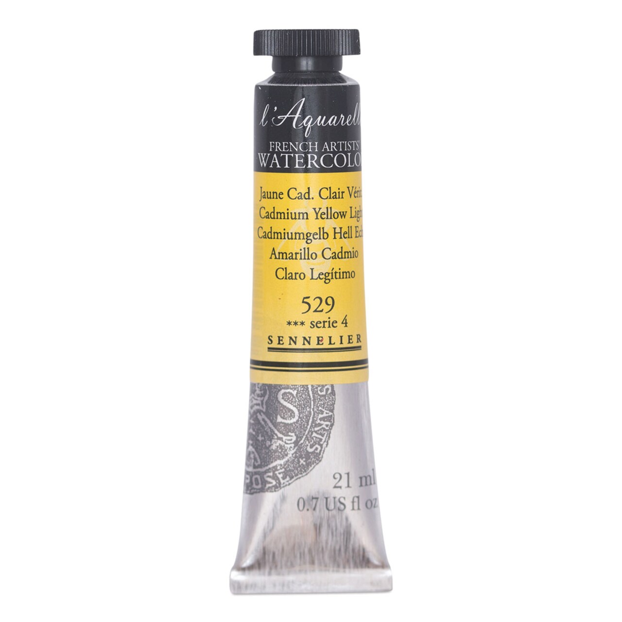 Sennelier French Artists' Watercolor - Cadmium Yellow Light, 21 ml, Tube